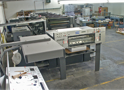 Ausstattung der Druckerei